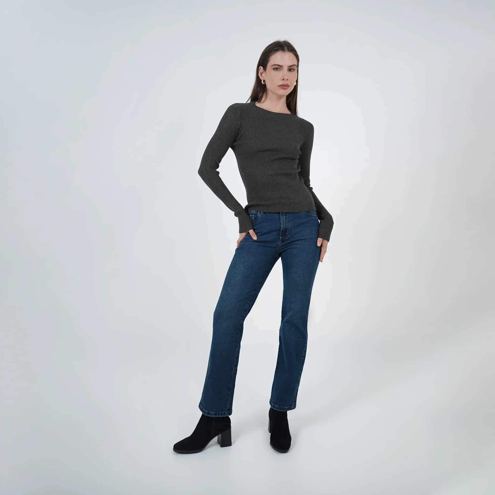 Sweater Cuello V Manga Larga - miniatura 14