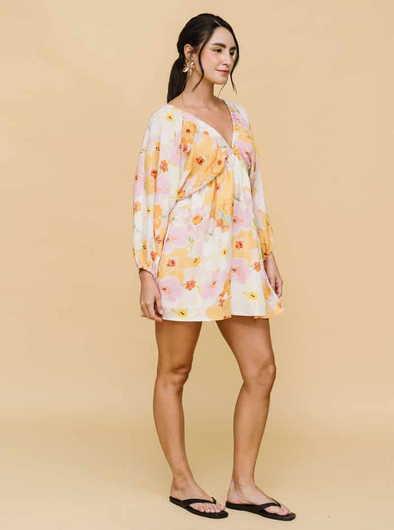VESTIDO VOLARE FLORES - miniatura 4