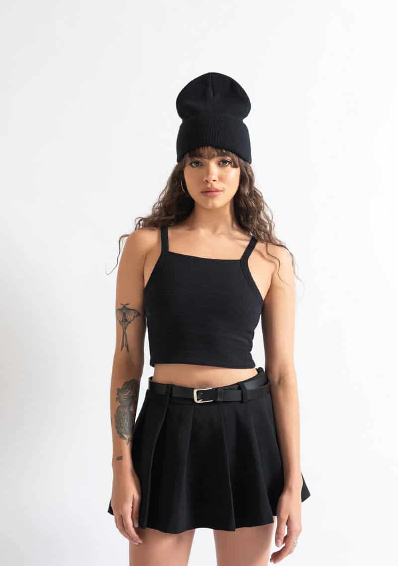 Monclair black crop top - miniatura 8