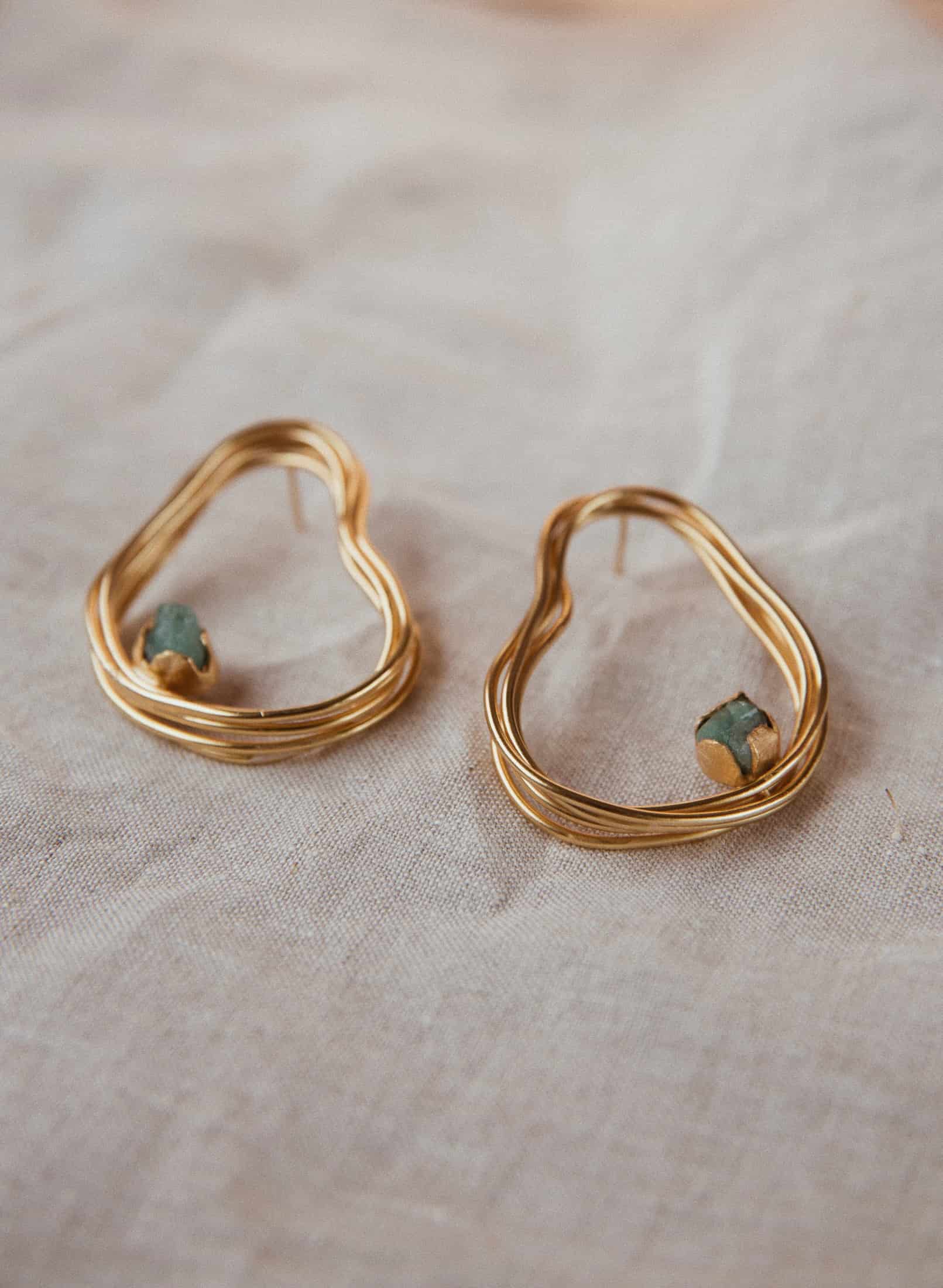 Aretes Providencia Mid Esmeralda - miniatura 3