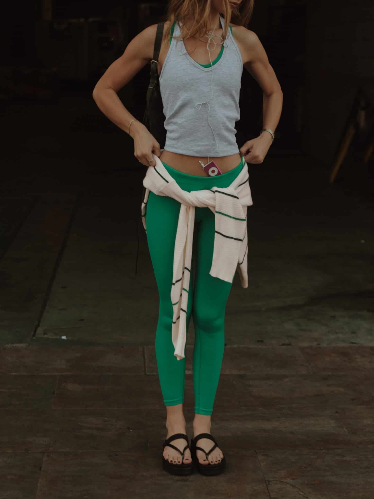 BOLD SEAMLESS LEGGINGS - BRIGHT GREEN - miniatura 2