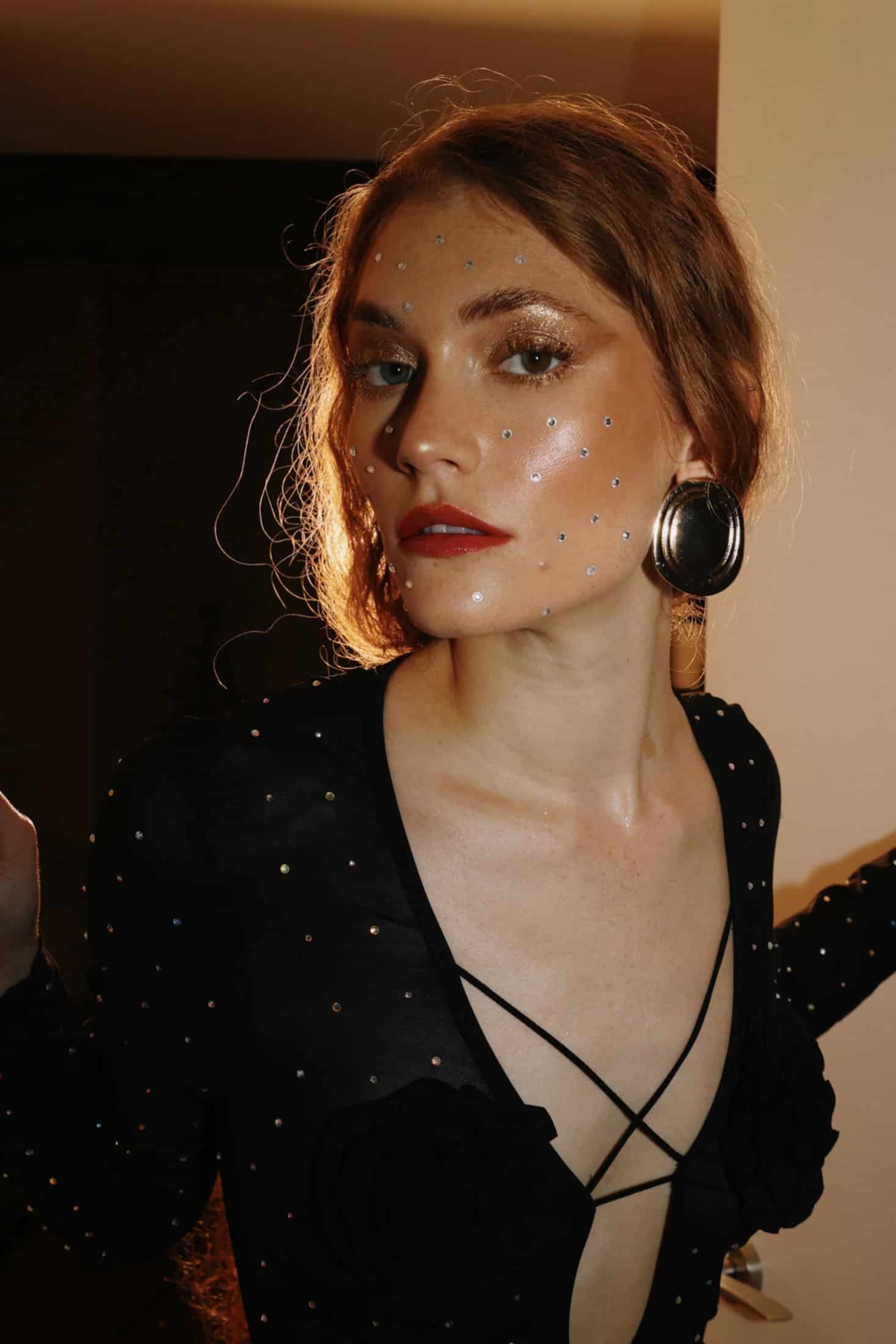 GOLD CIRCLE EARRINGS - miniatura 2