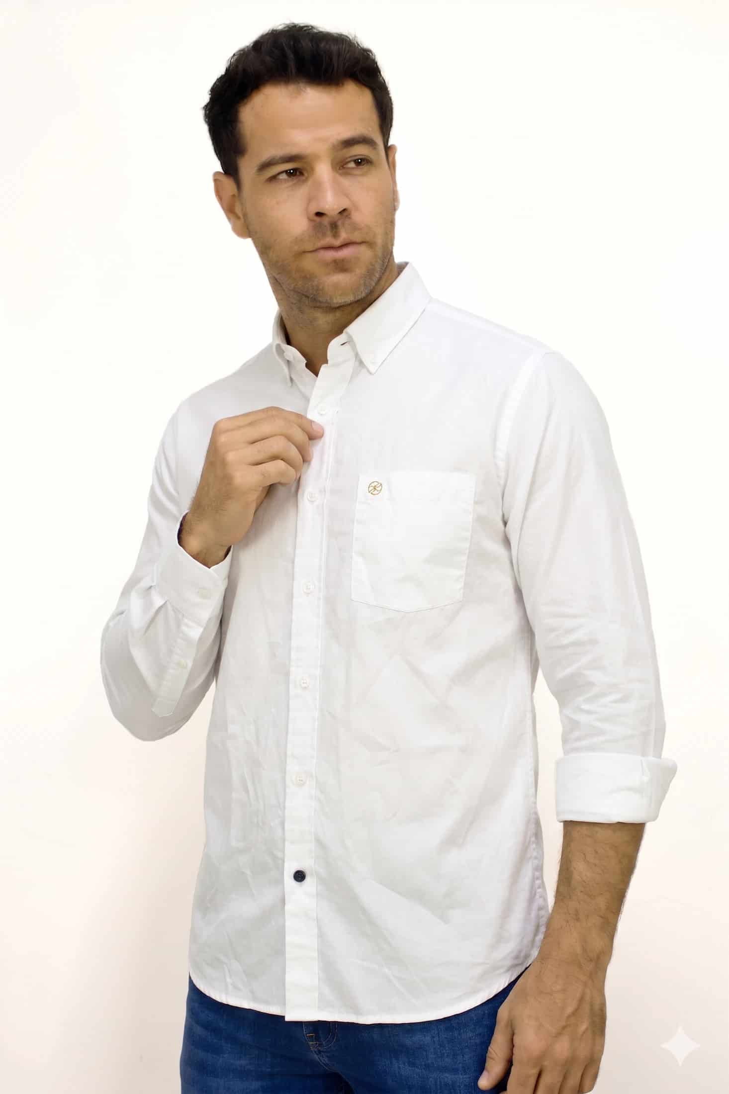 Camisa Blanca Para Hombre - miniatura 1