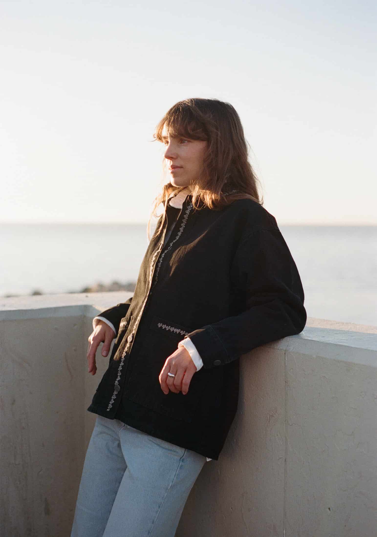 Chaqueta M Violetta Denim Bord. Negro - miniatura 1