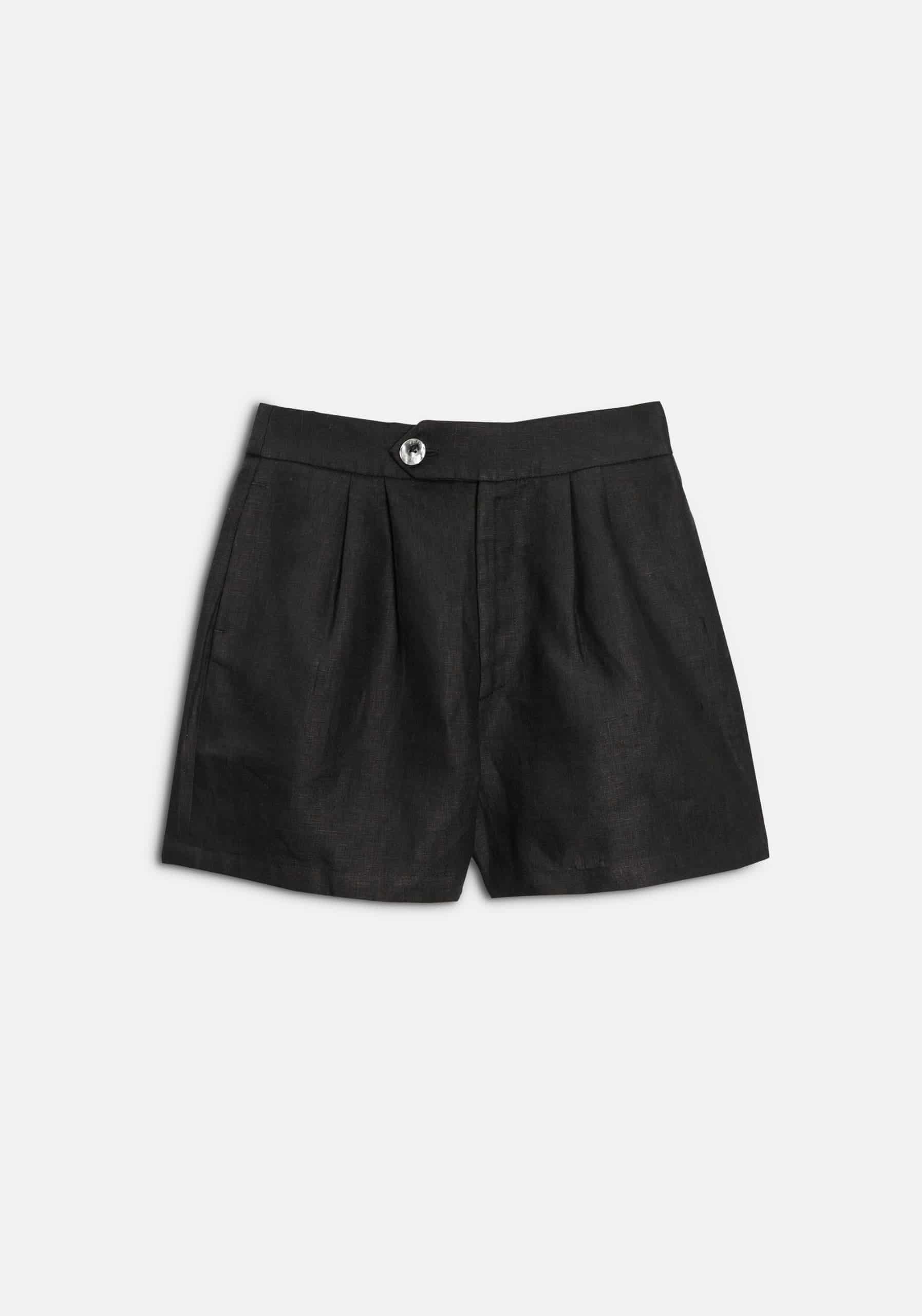 Short M Mistral Lino Negro - miniatura 1