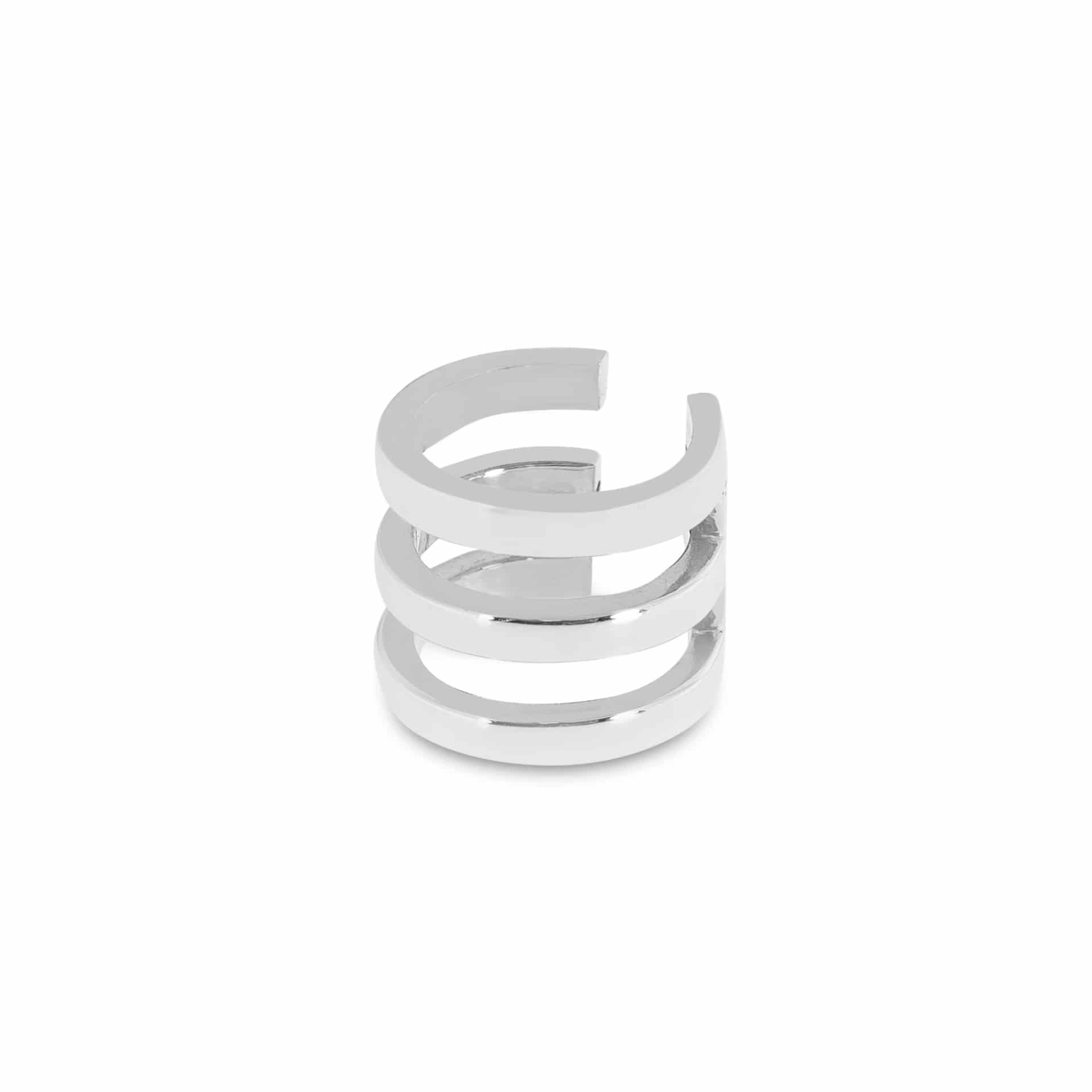 TRIPLE | EARCUFF EN PLATA LEY 925 - miniatura 2