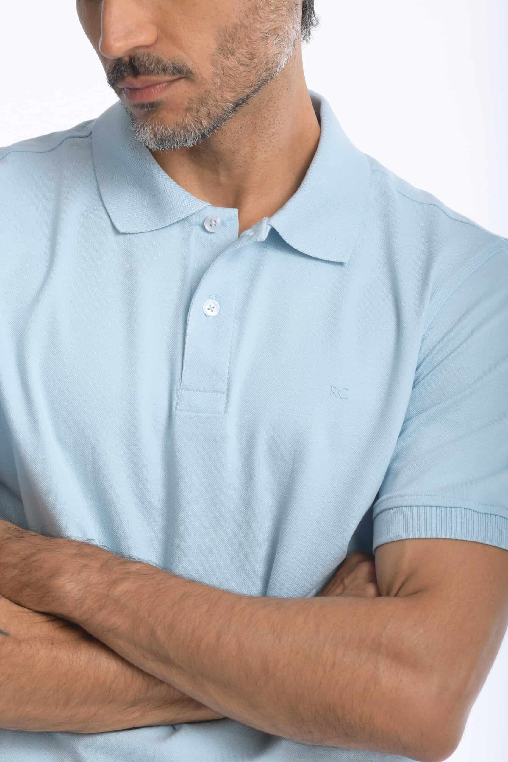 Camiseta Polo 100% Algodón Slim Azul Navy - miniatura 19