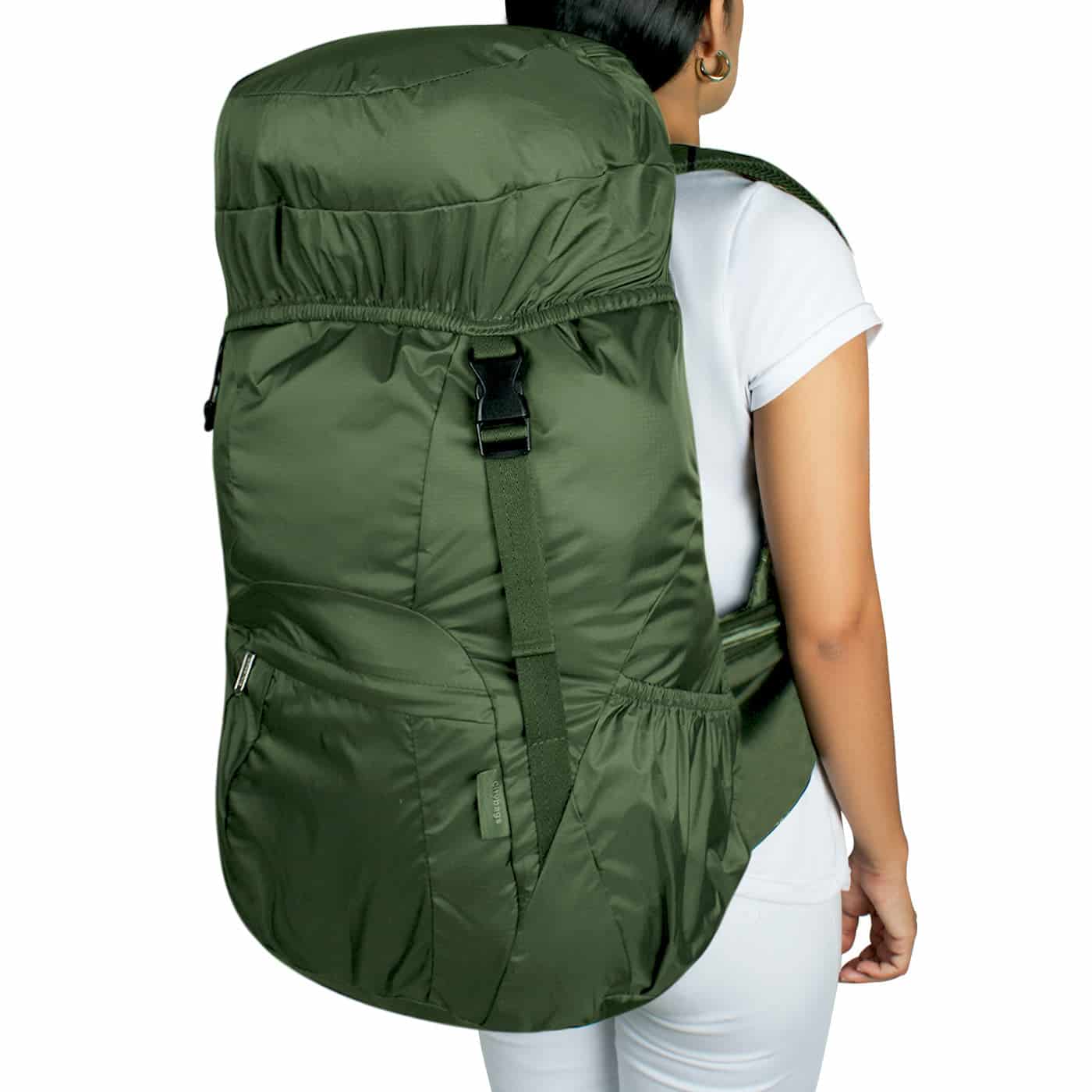 Morral Viajero XL Plegable Citybags Light verde militar - miniatura 5