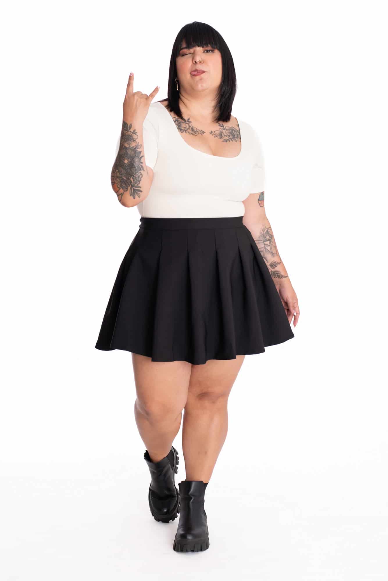 Falda Nicola Negra - miniatura 2