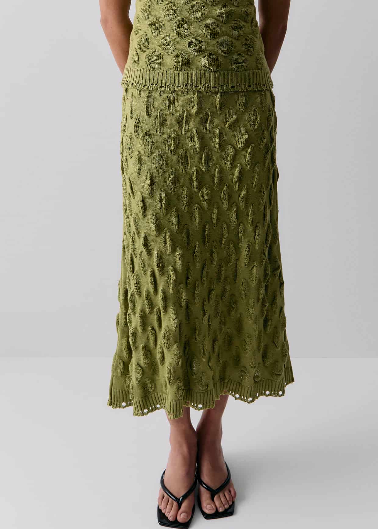 TUNICATA MIDI SKIRT - miniatura 1
