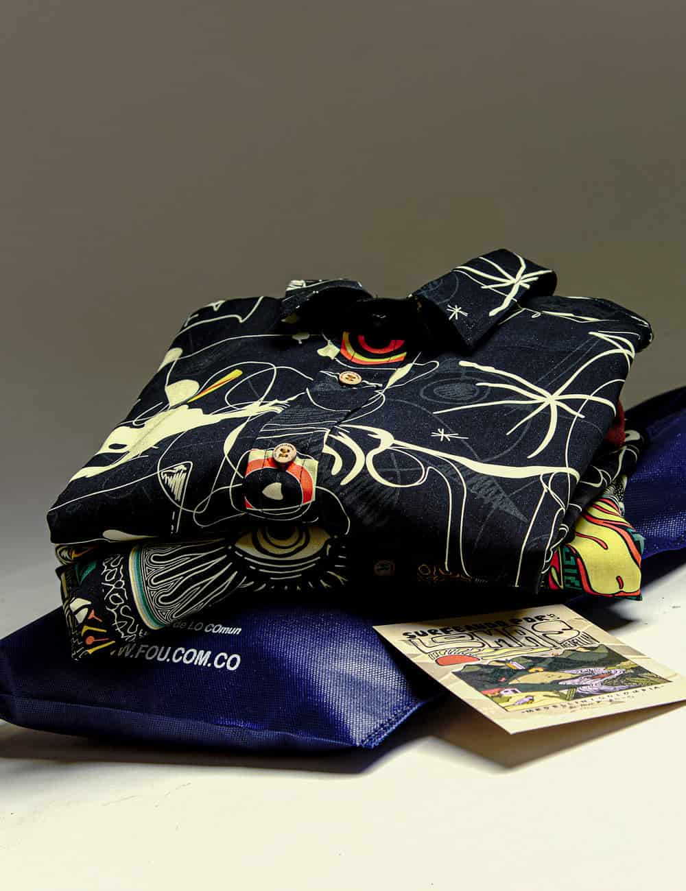 Camisa Regular Fit Miro  negro + crudo Hombre - miniatura 6