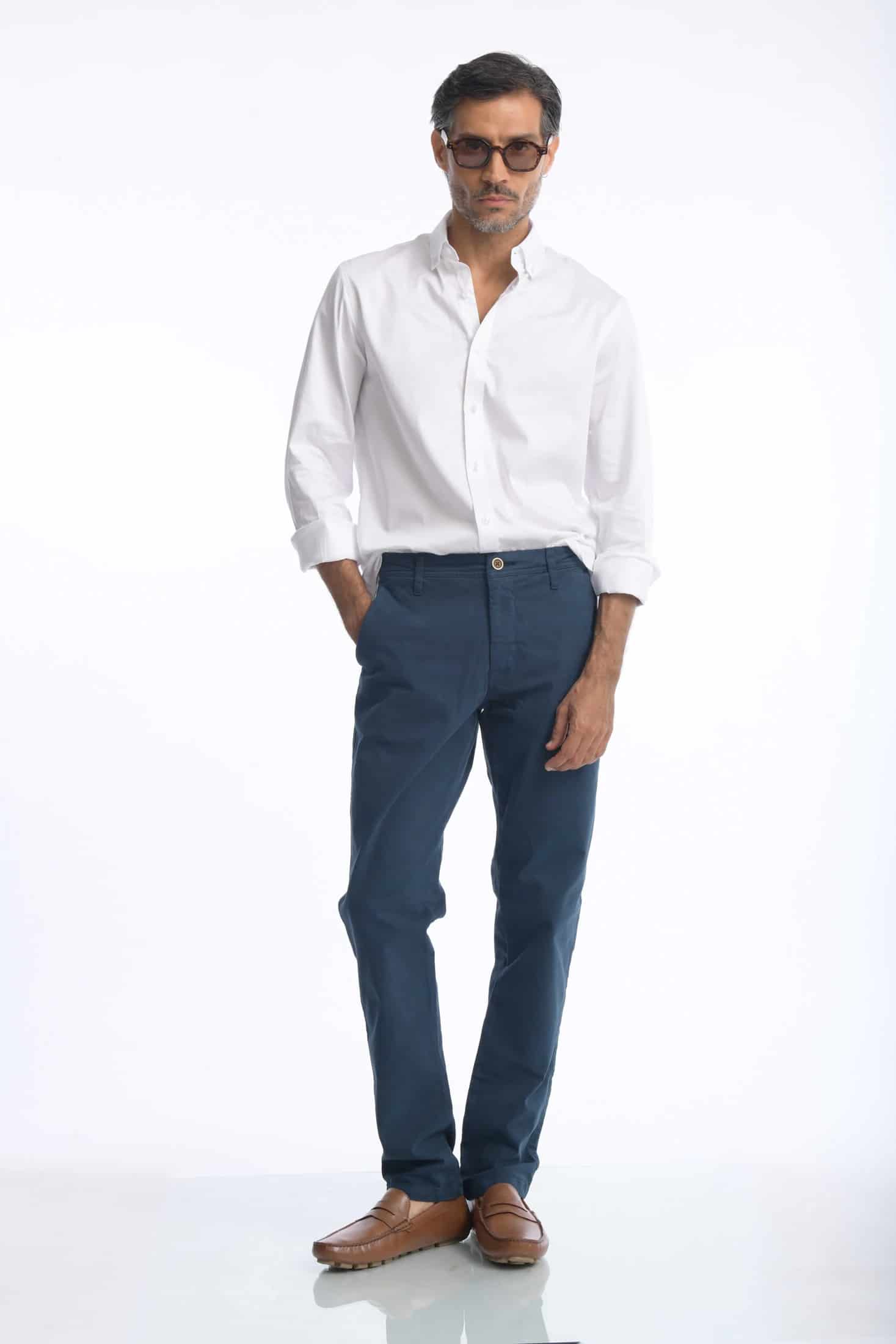 Pantalón Chino Dril Azul Marino - miniatura 10