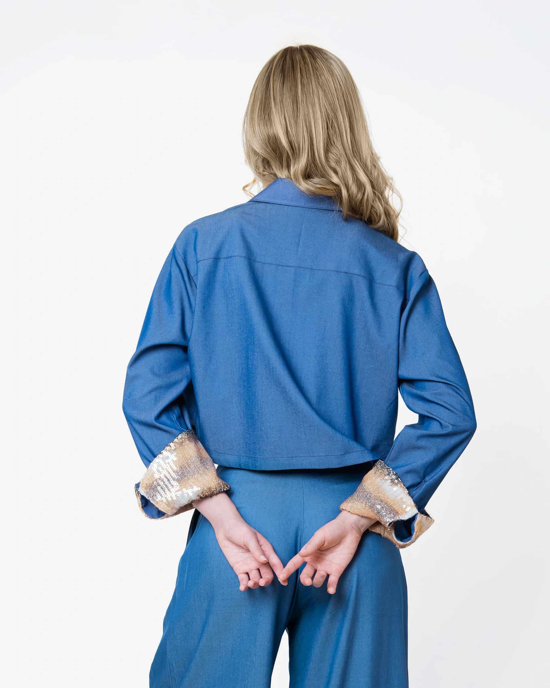 Blue Twist Shirt - miniatura 3