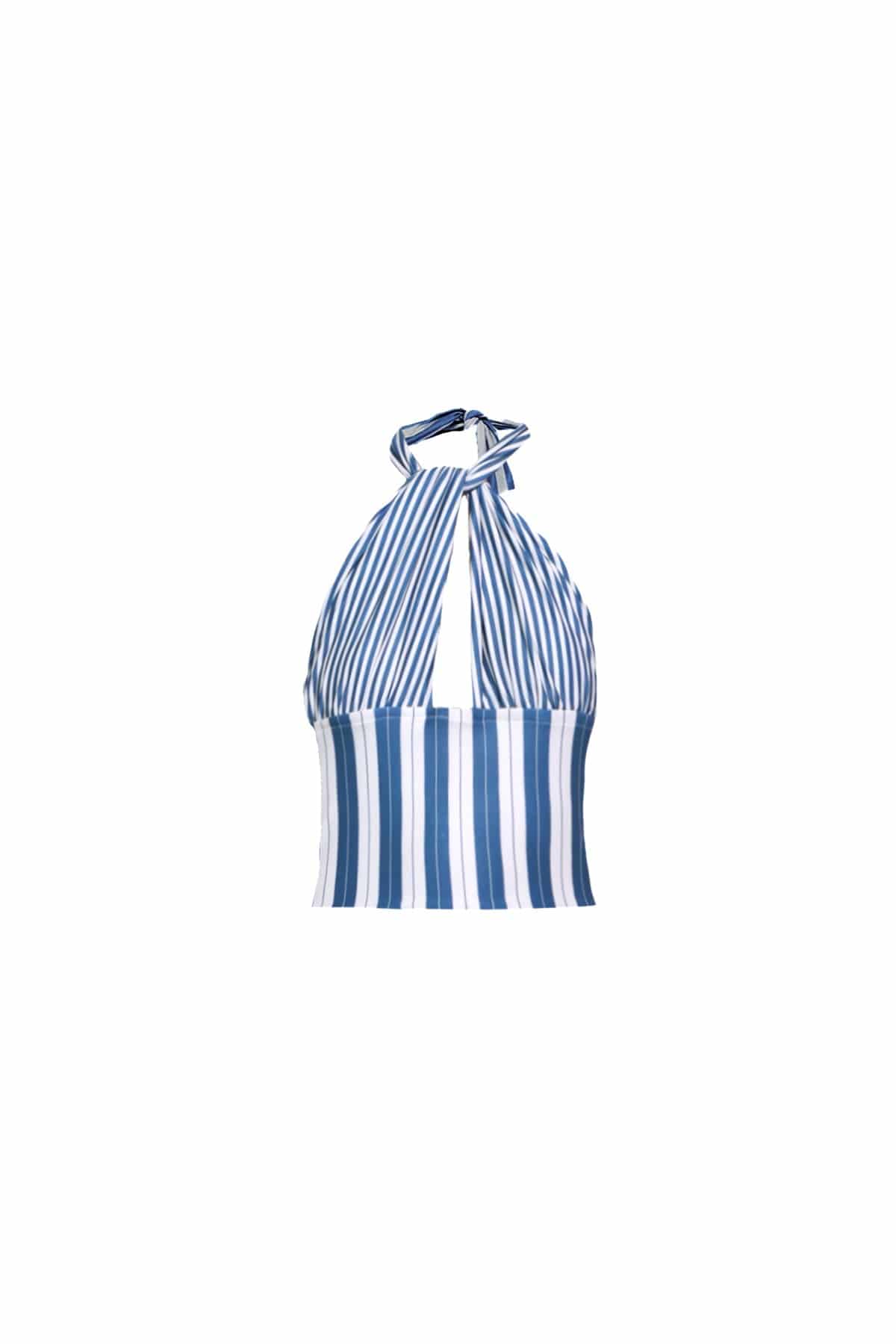 Halter Top in Midnight Stripes - miniatura 4