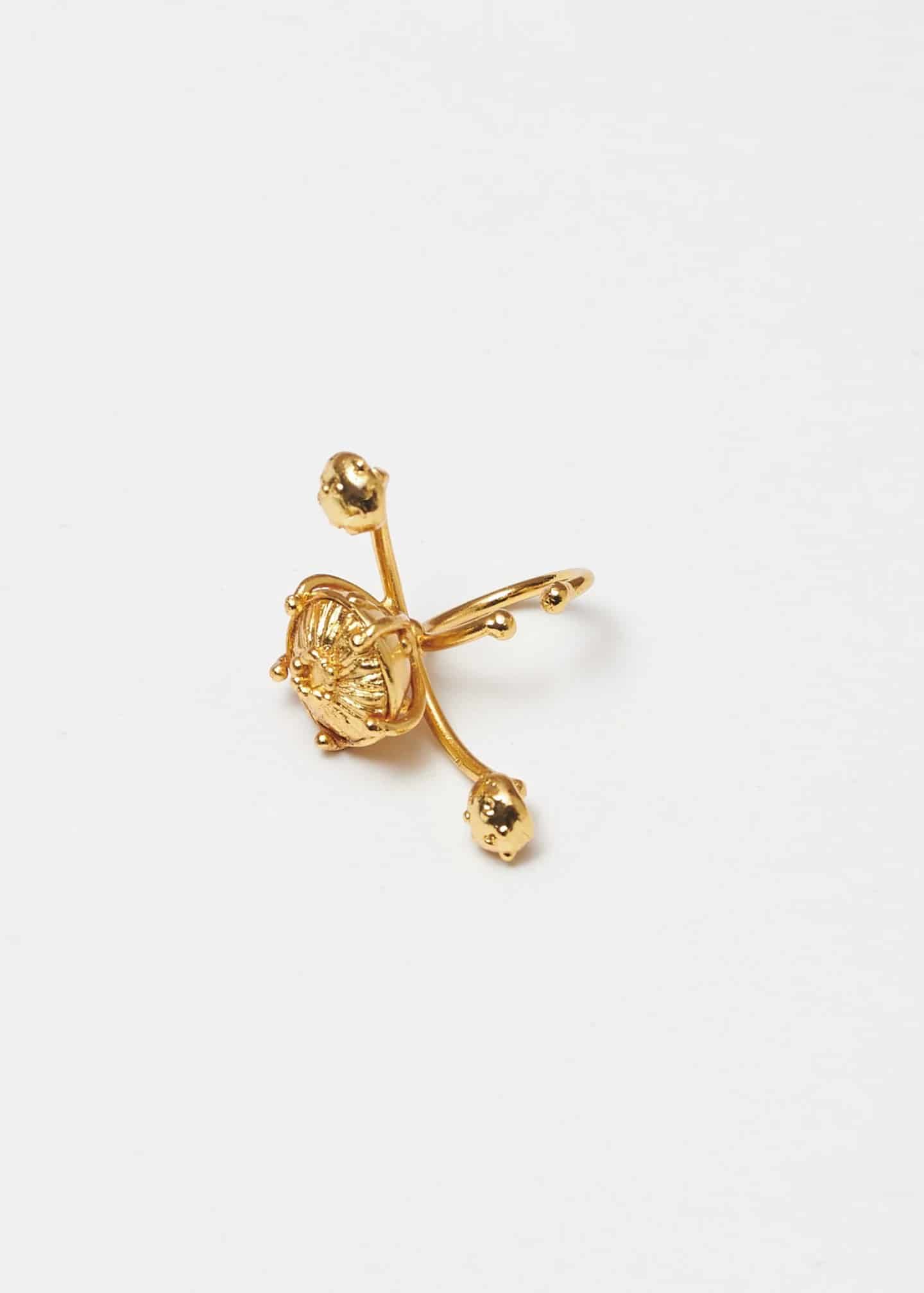 Earcuff jardin setas dorado - miniatura 3