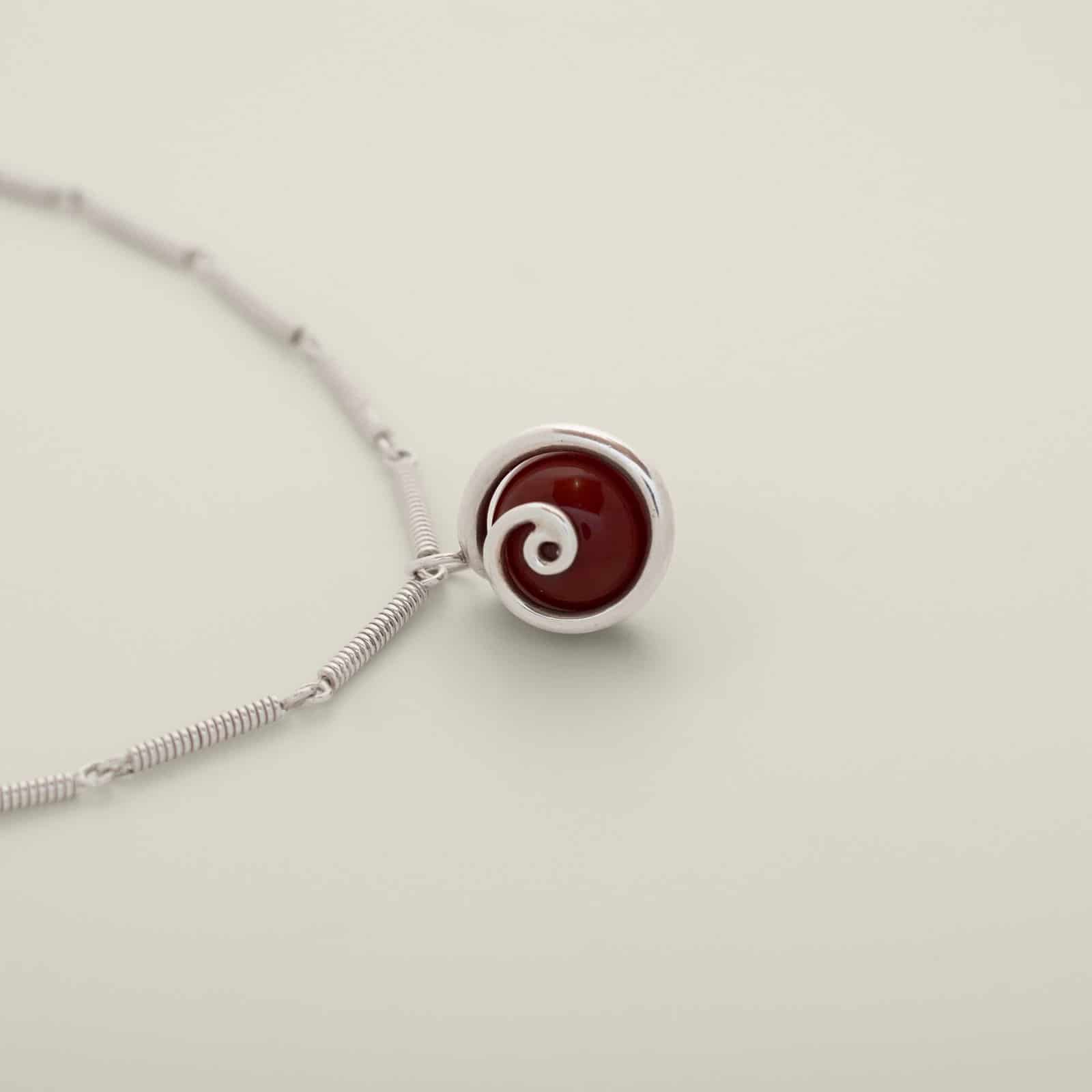 Ummu Cornalina Pendant Silver - miniatura 2