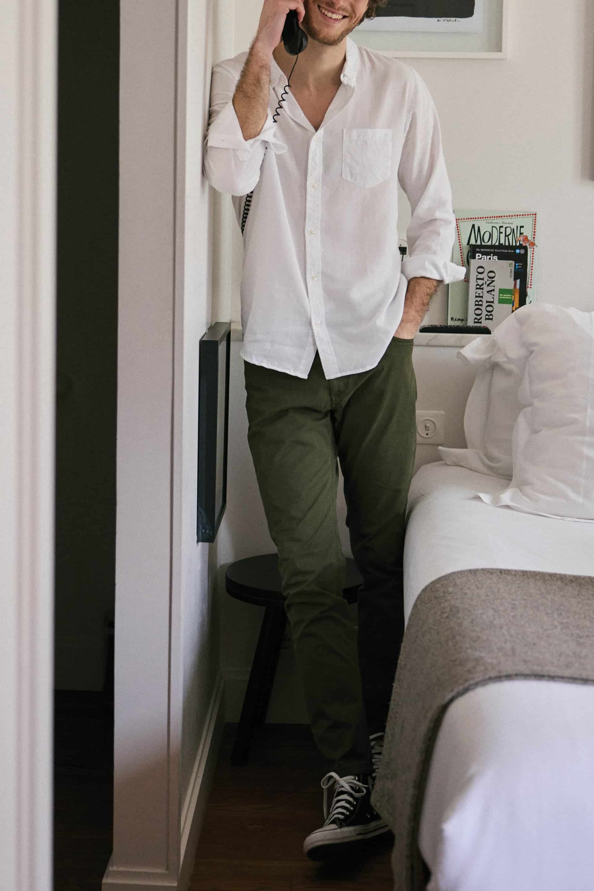 CAMISA LYOCELL BLANCA - miniatura 3