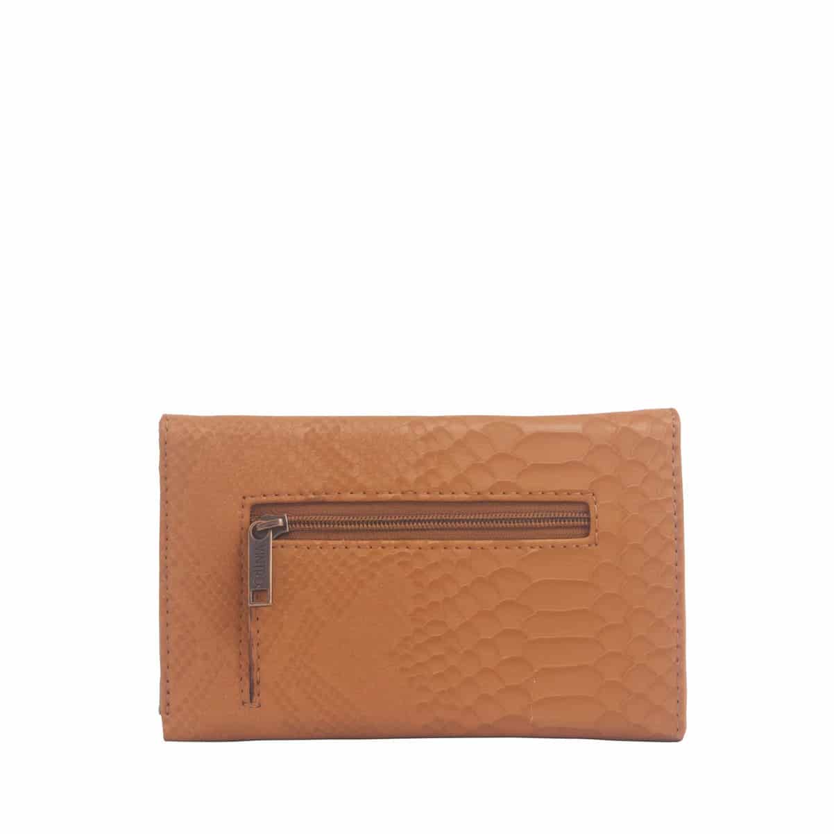 Billetera para Mujer Mónaco Camel con Broche Cobra Noir - miniatura 2