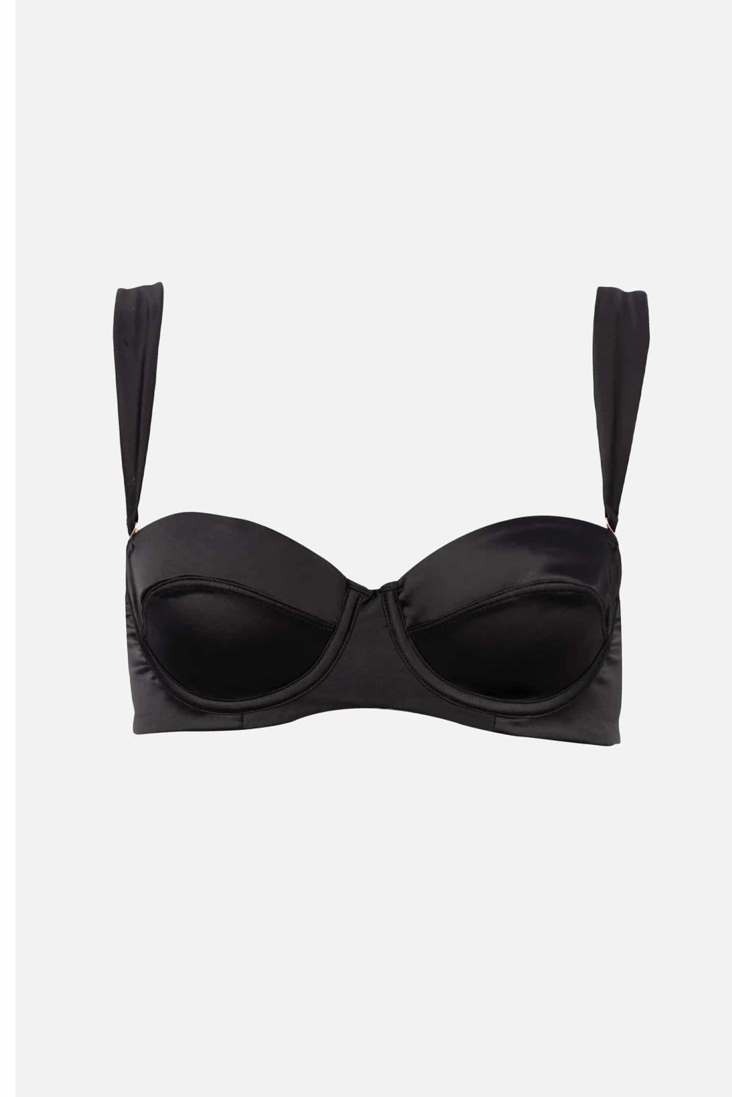 STRAPLESS CON ARO ELLIPSE SUAVIDAD NEGRO - miniatura 3