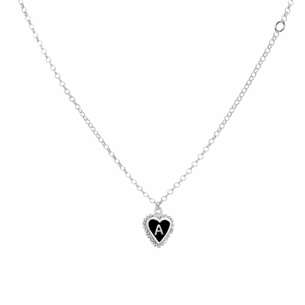 PreOrder Cadena 1 Letra Heart Plata - miniatura 3
