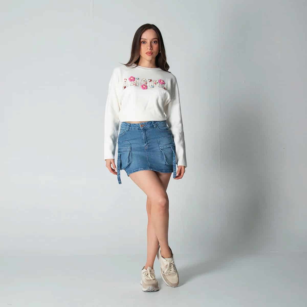Falda Cargo Corta Goozip - miniatura 1