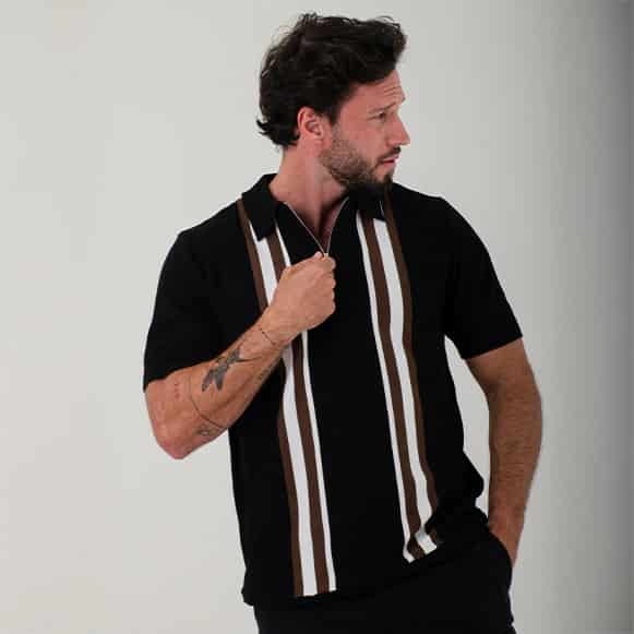 SUETER TIPO POLO MODA TEJIDO HOMBRE - miniatura 7