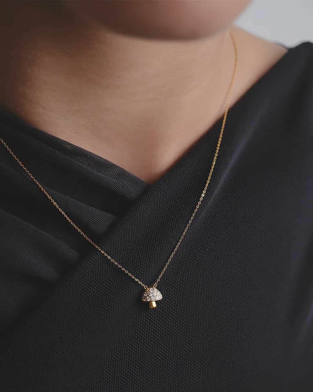 Collar Hongo Cristales - miniatura 2