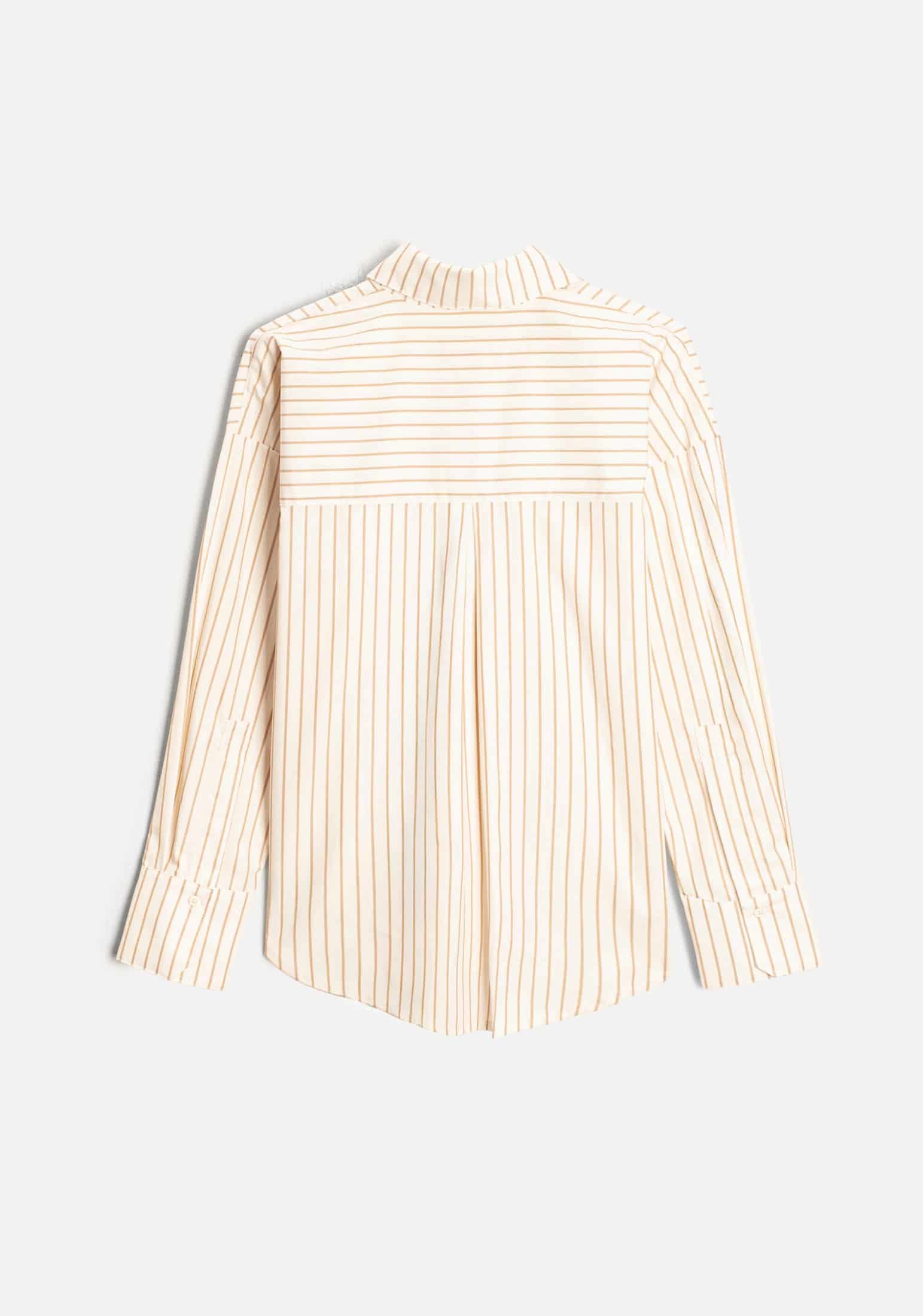 Camisa M Antonella Rayas Marfil - Taupe - miniatura 4