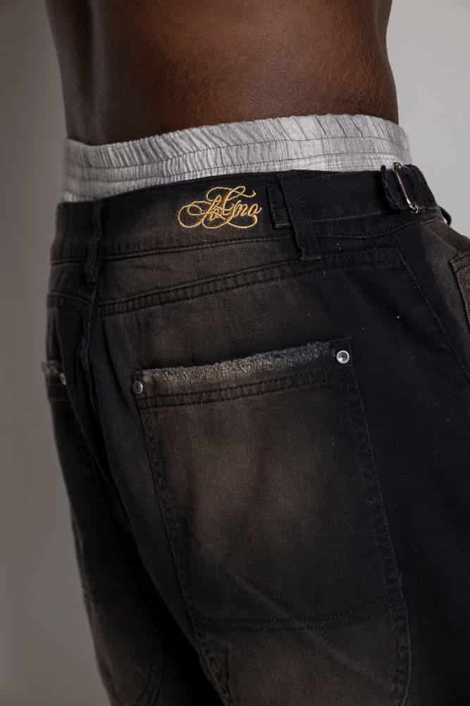 Baggy Courage Negro Desgastes - miniatura 11