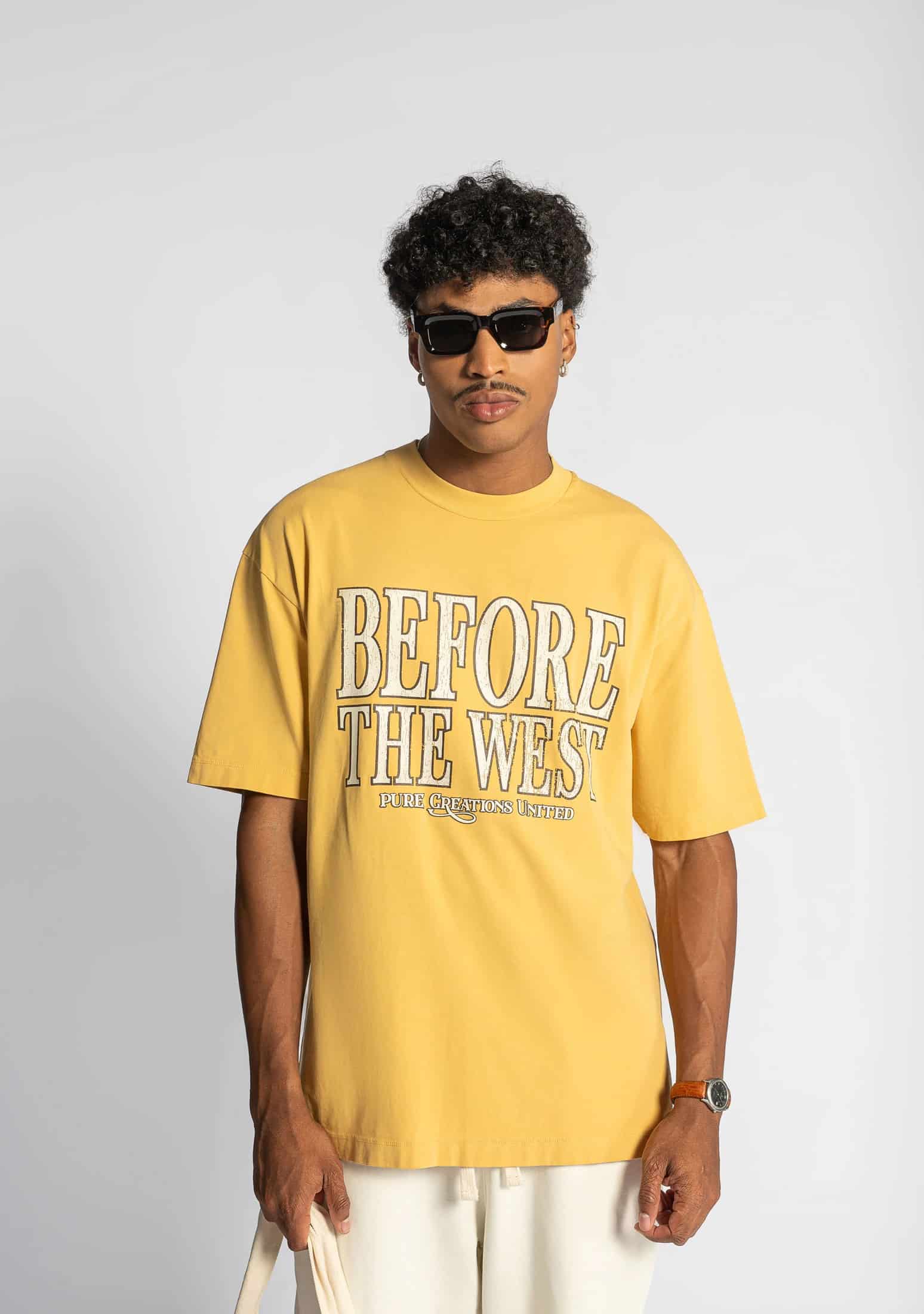 Before The West mustard t-shirt - miniatura 2