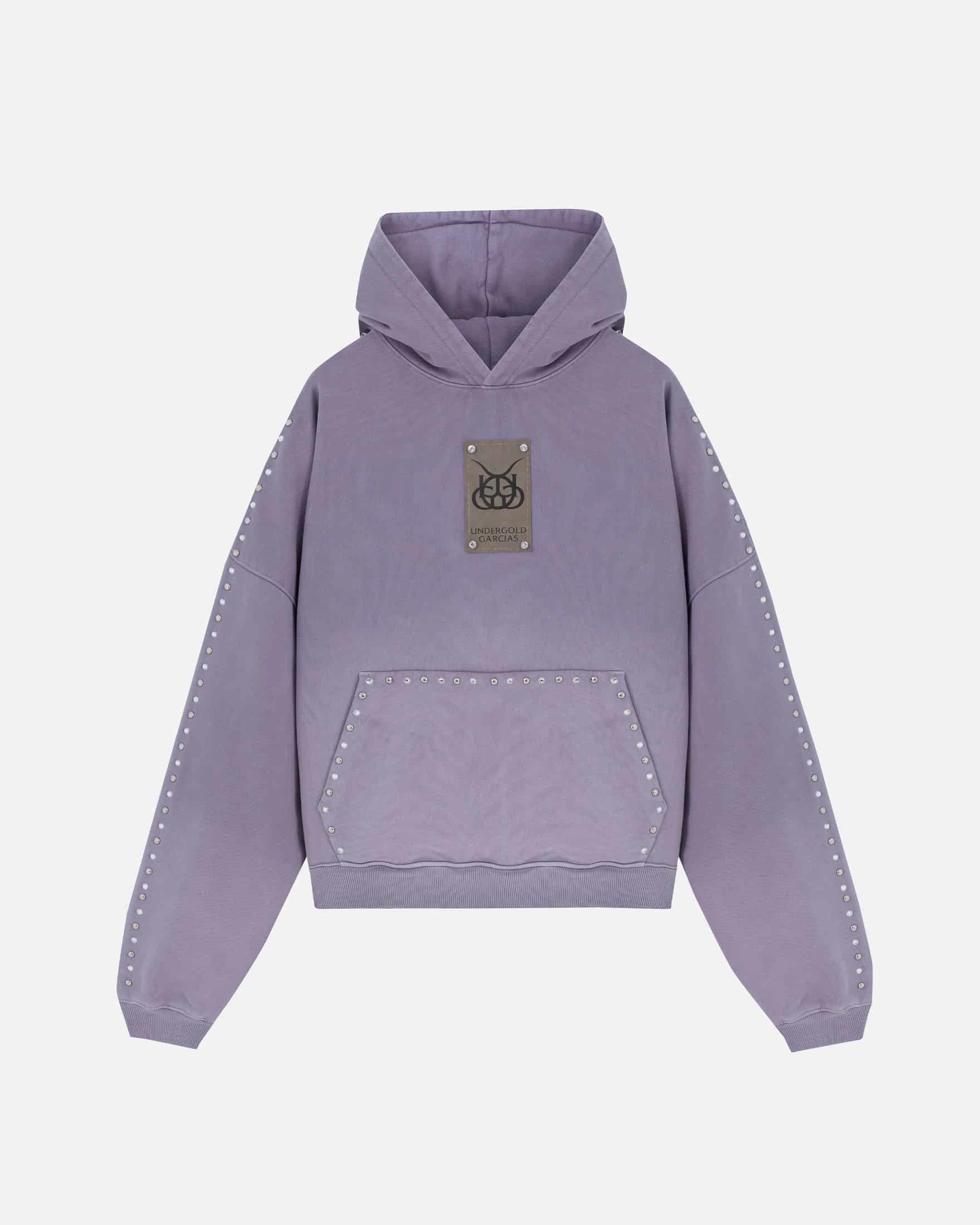 Santa Unión Basic  Boxy Hoodie Purple - miniatura 1