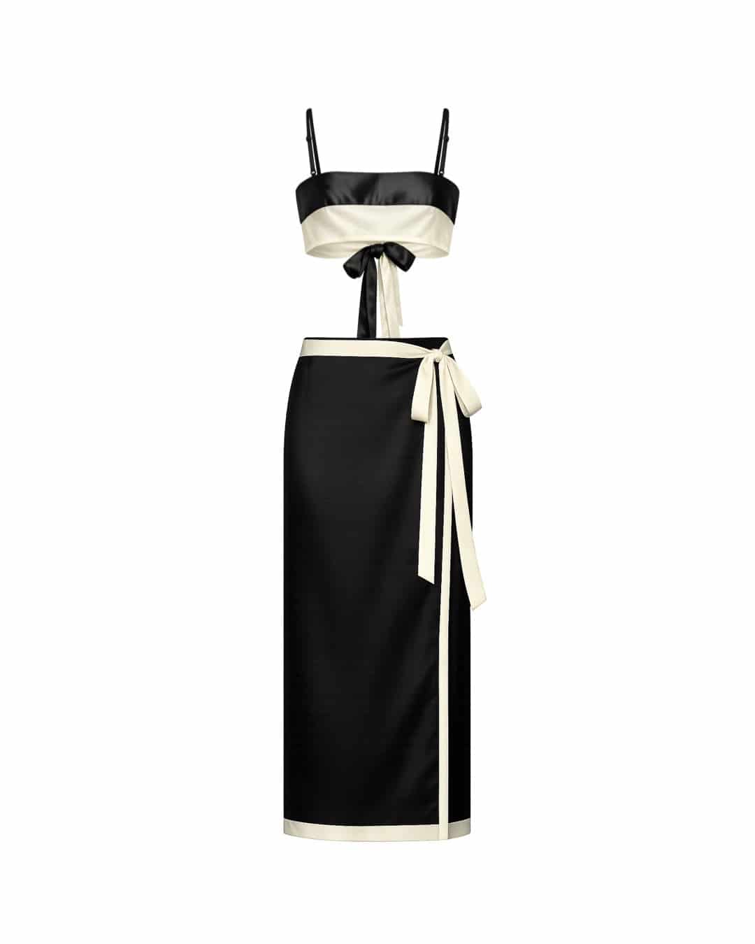 ANNA TOP - BLACK/IVORY - miniatura 3