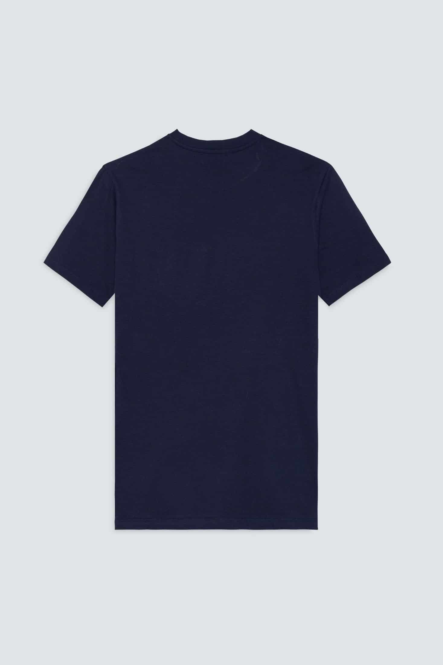Men's cotton t-shirt navy palm - miniatura 4