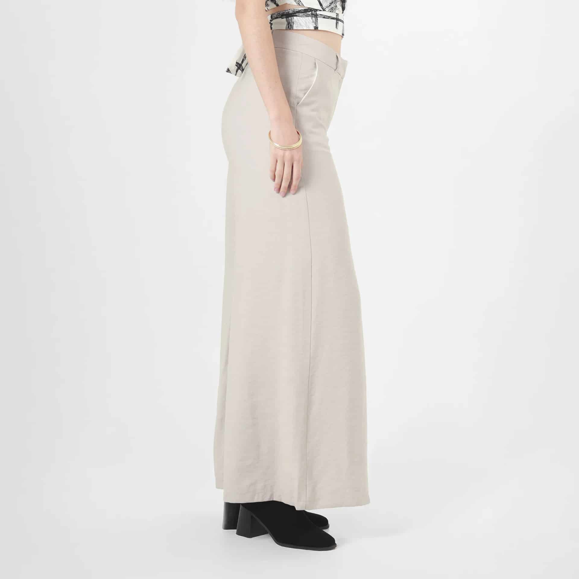Pantalon Tiro Alto Bota Palazzo - miniatura 2