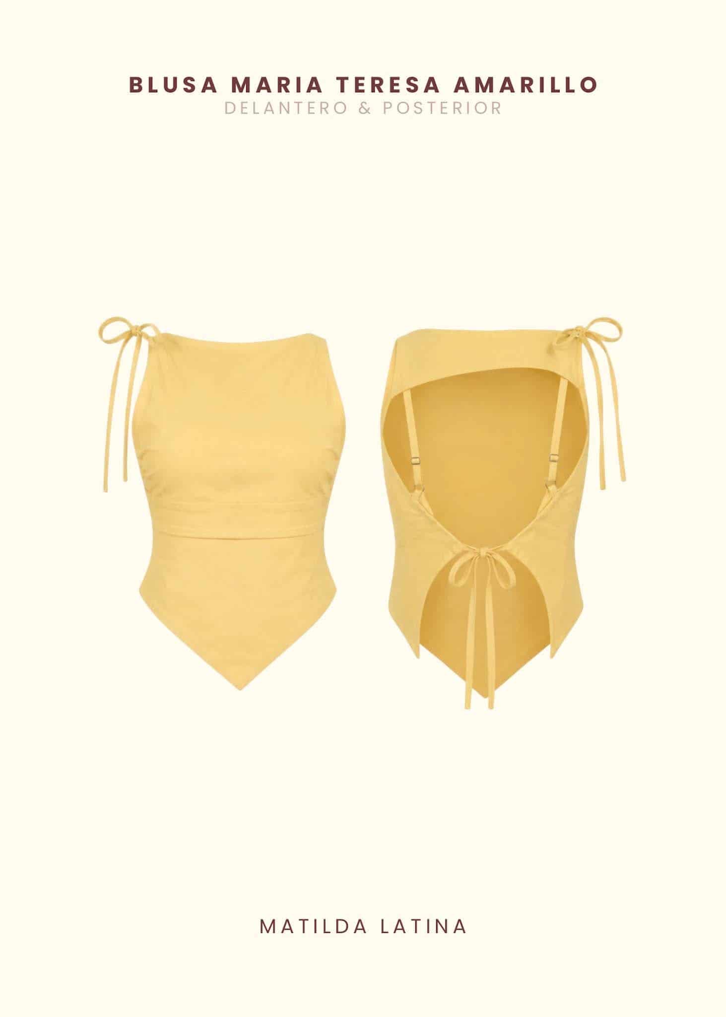 Blusa María Teresa Amarillo - miniatura 2