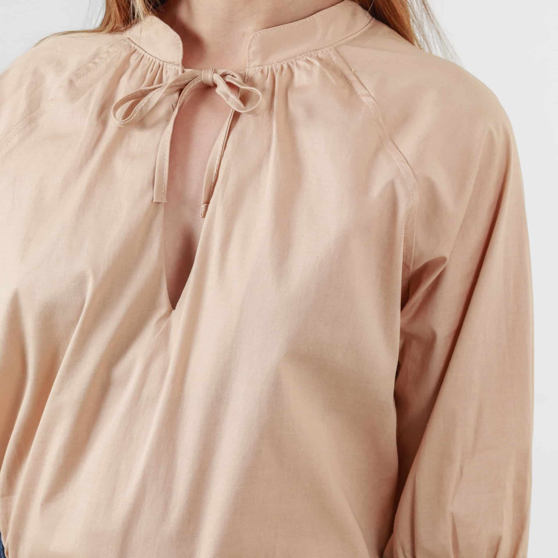 Blusa Cuello V Neru Manga 3Cuartos - miniatura 5
