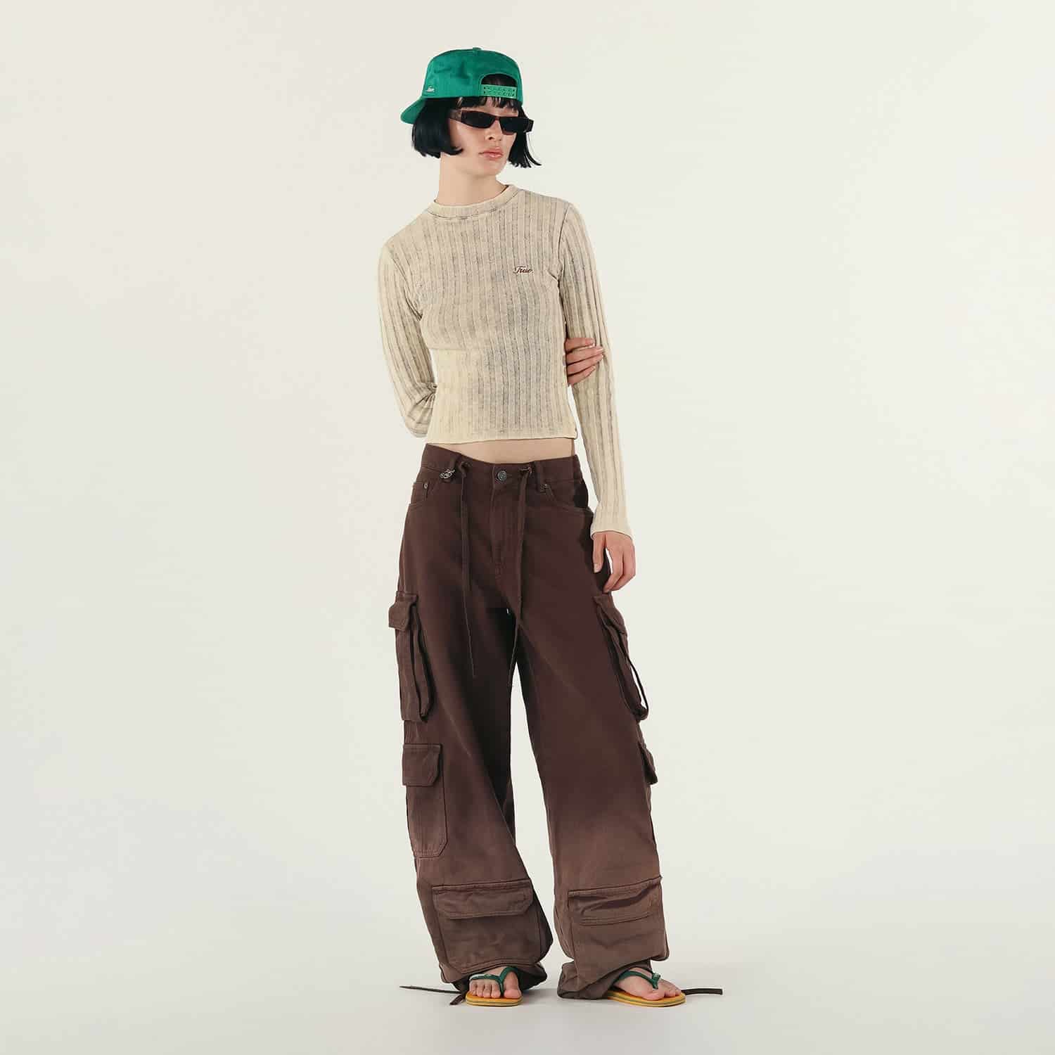 Utility Pocket Cargo Pants - Brown - miniatura 3