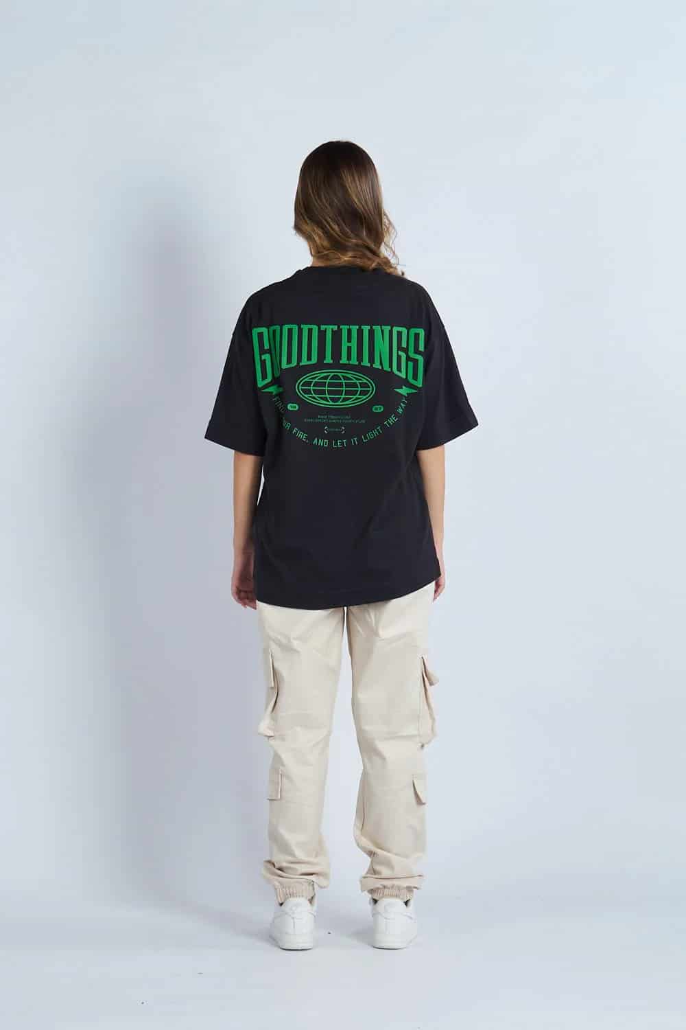 Camiseta oversize estampado Good Things Negro | DROP 03 | - miniatura 3