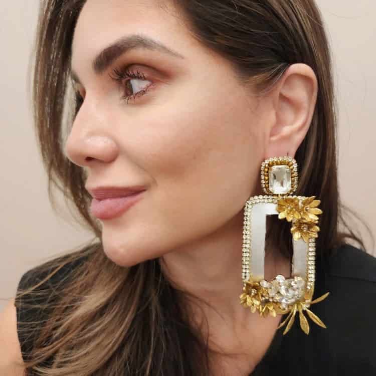 Gold & Silver Totumo Earrings - miniatura 3