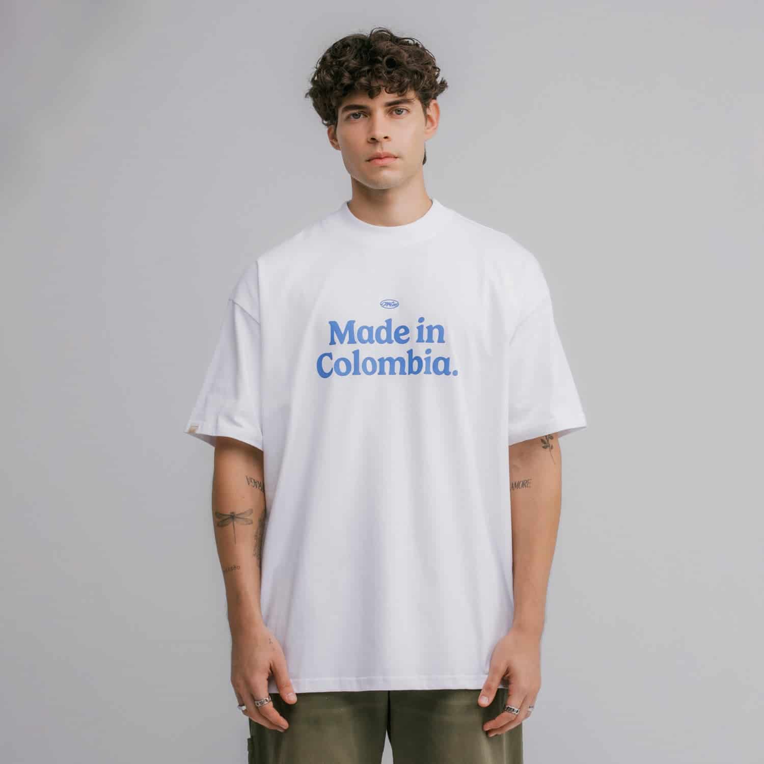 Colombia Oversized T-Shirt - White - miniatura 2