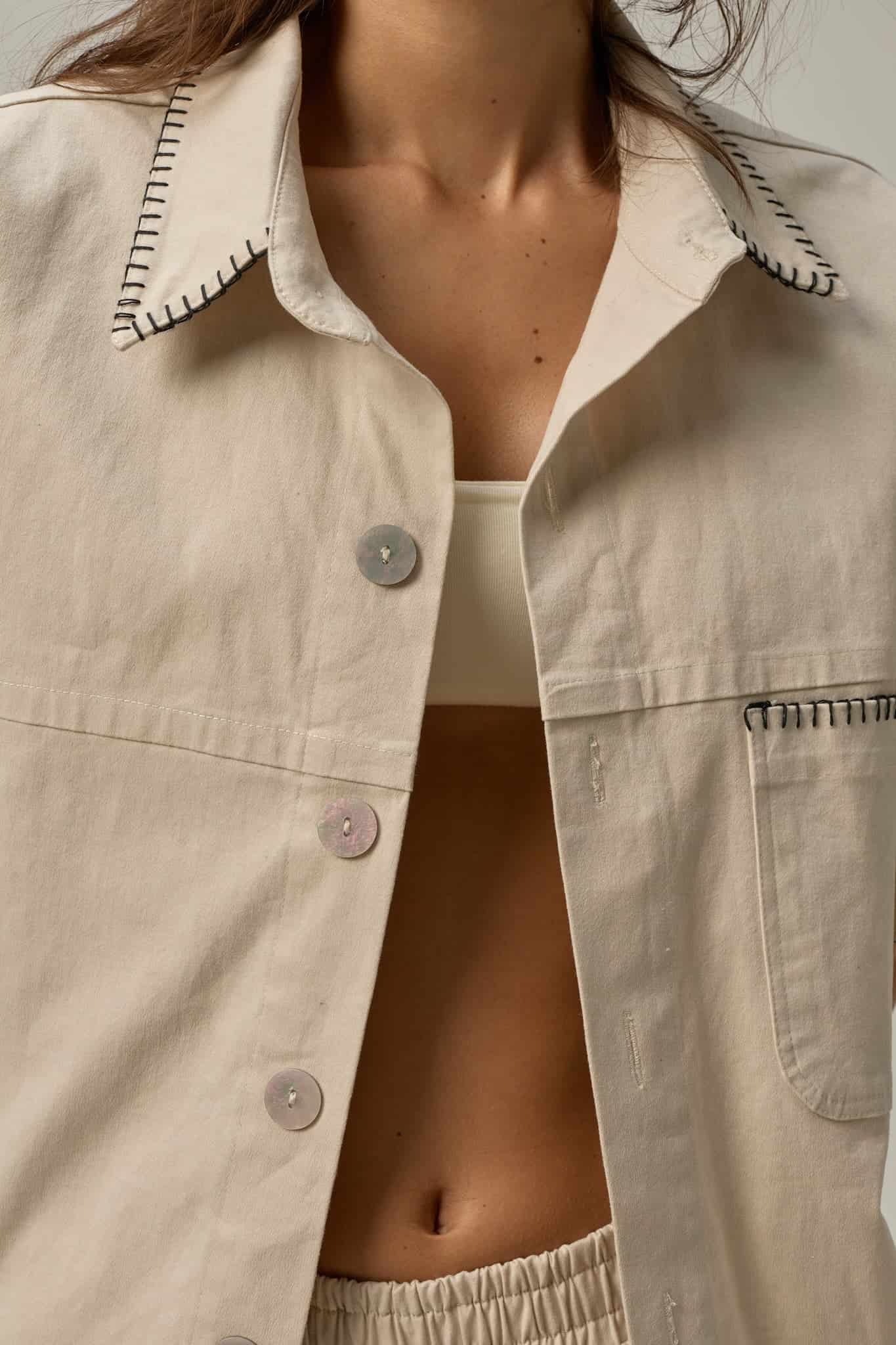 Camisa Hamada | beige - miniatura 1