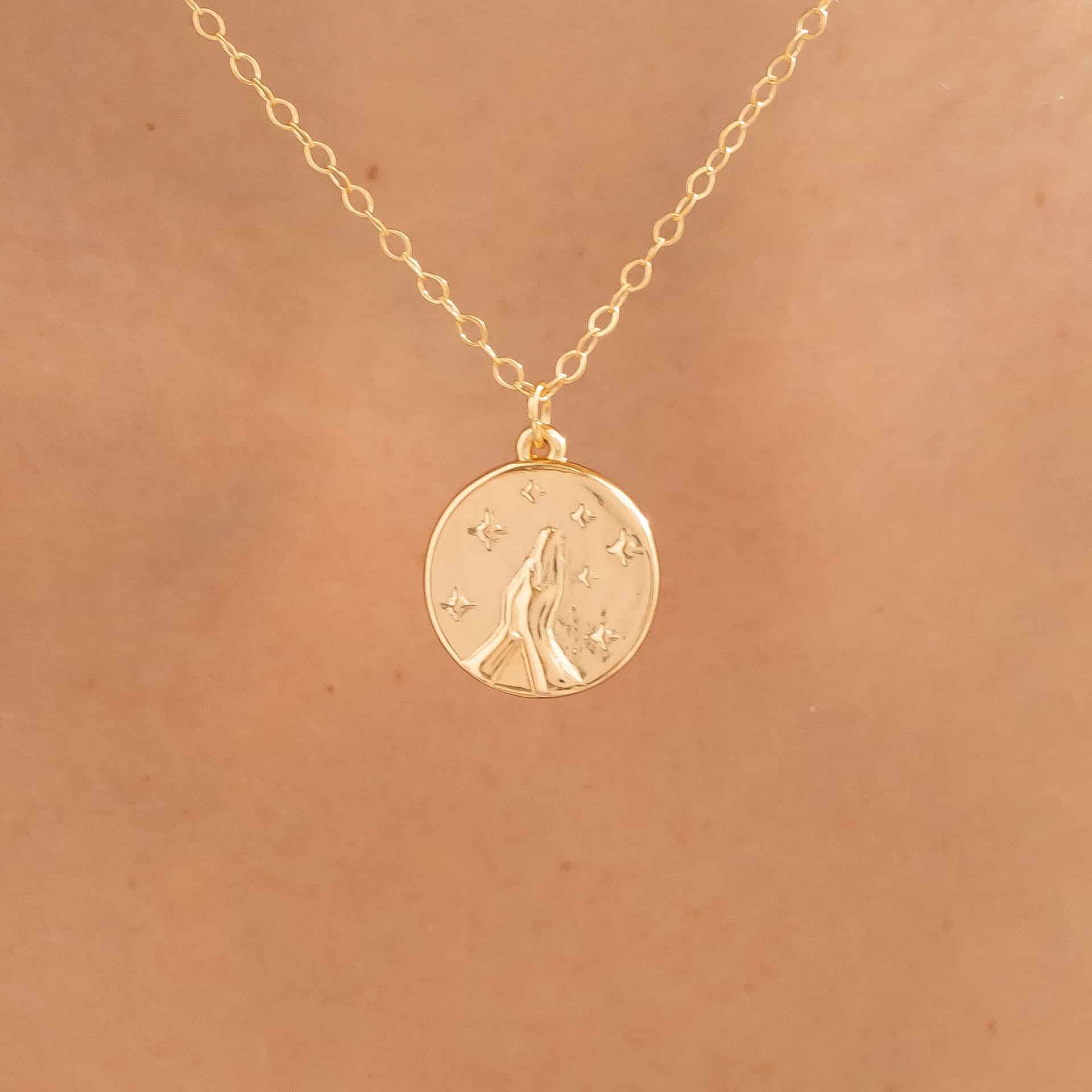 Cadena Con Dije Religioso + Aretes - miniatura 6