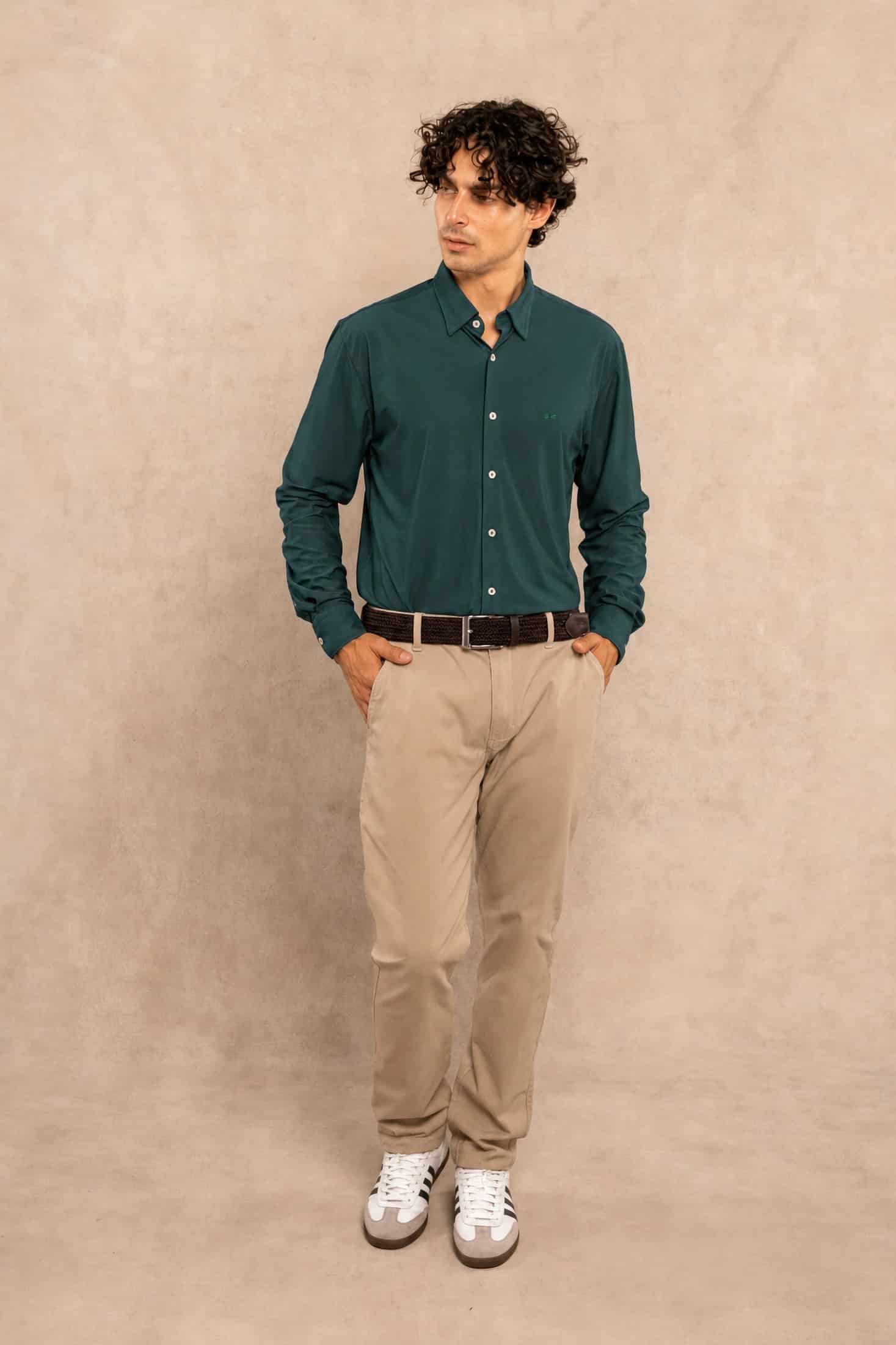 Camisa Performance Oxford Esmerald - miniatura 2