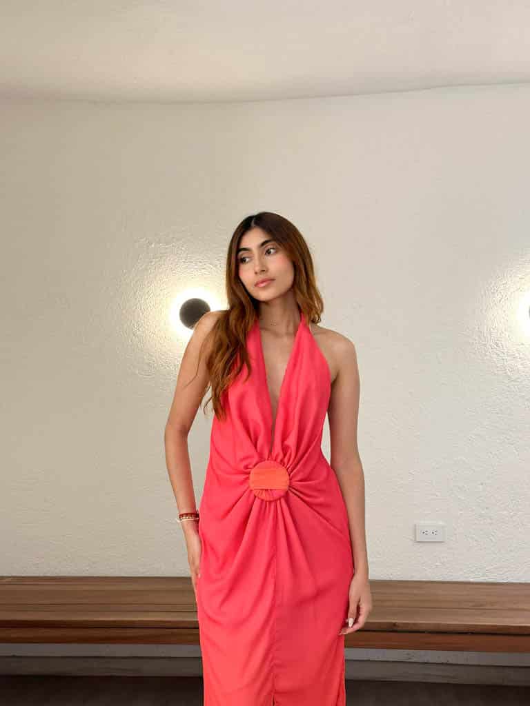 Vestido Teresa Degradé Rosa - miniatura 2