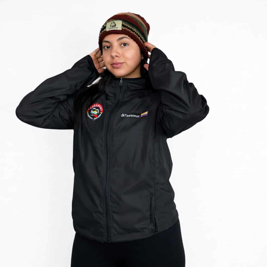 Chaqueta Impermeable Pionono Negra Dama - miniatura 1