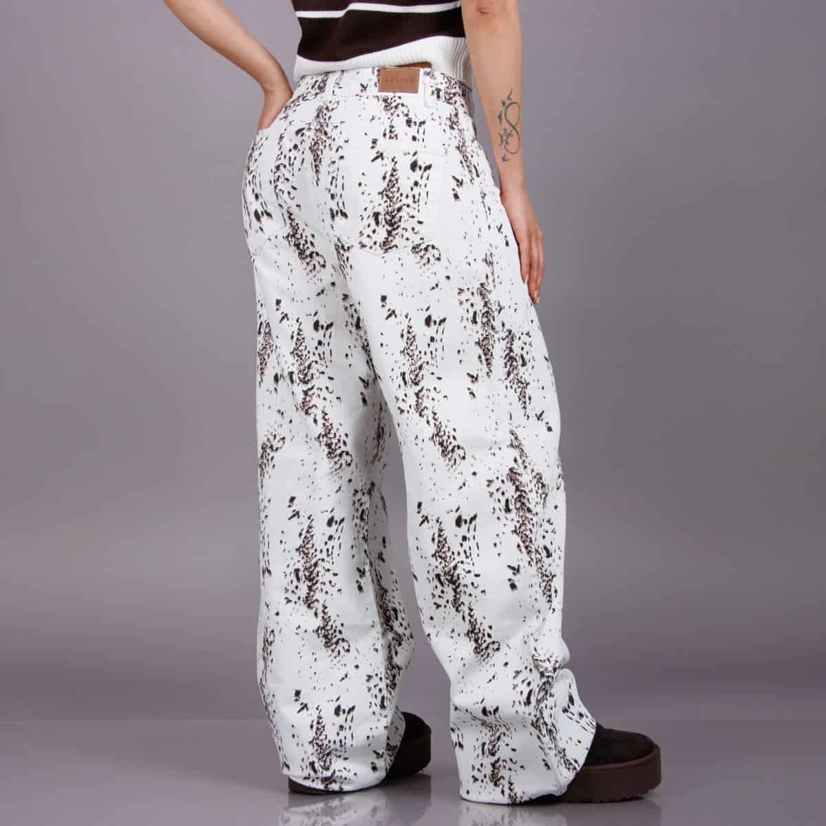 Jean Wide Leg Marfil Ax-3109 Rigido - miniatura 3