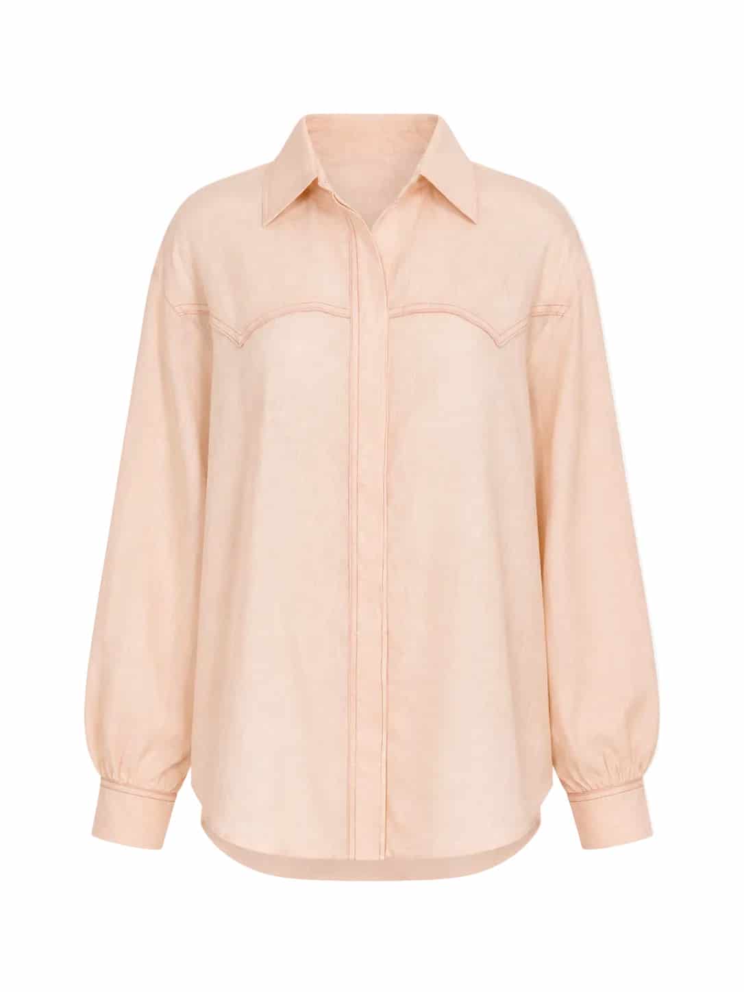 Texas Linen Shirt/ Soft Pink - miniatura 1