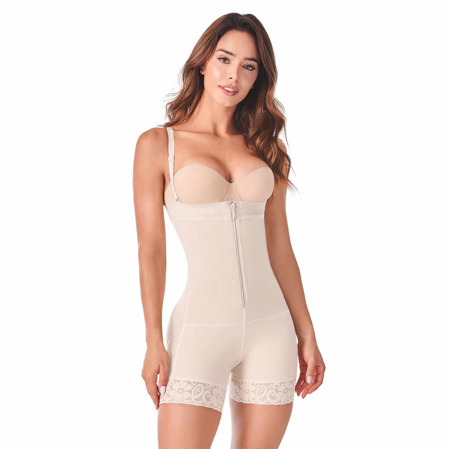 Faja Colombiana Strapless Tipo Short Powernet Titi Mujer - miniatura 2