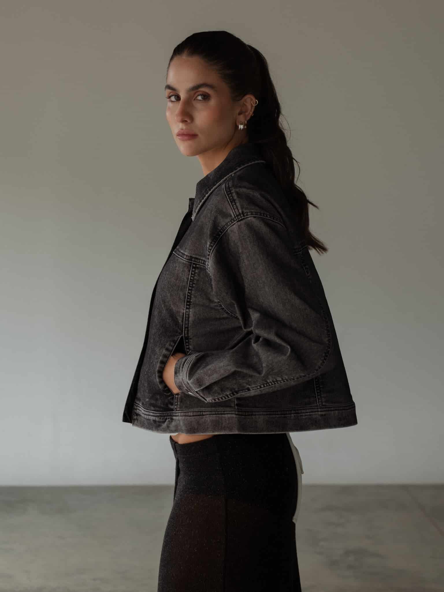 TIMELESS VELVET JACKET - BLACK - miniatura 8