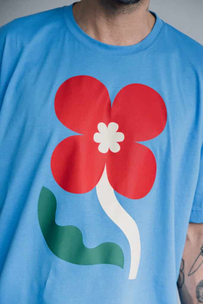 T-shirt Oversize Hibiscus - miniatura 6